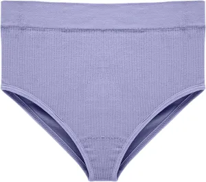Knit Underwear for Women High Waist Seamless Full Coverage Briefs Stretch Comfort Panties Soft Cozy Panty