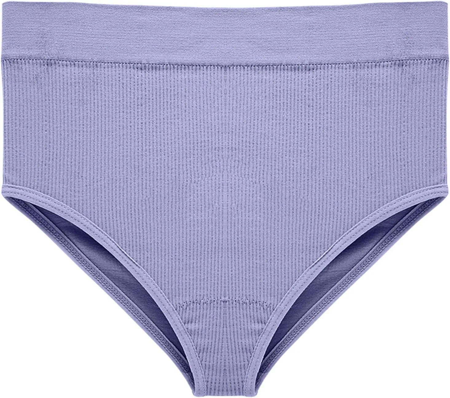 Knit Underwear for Women High Waist Seamless Full Coverage Briefs Stretch Comfort Panties Soft Cozy Panty