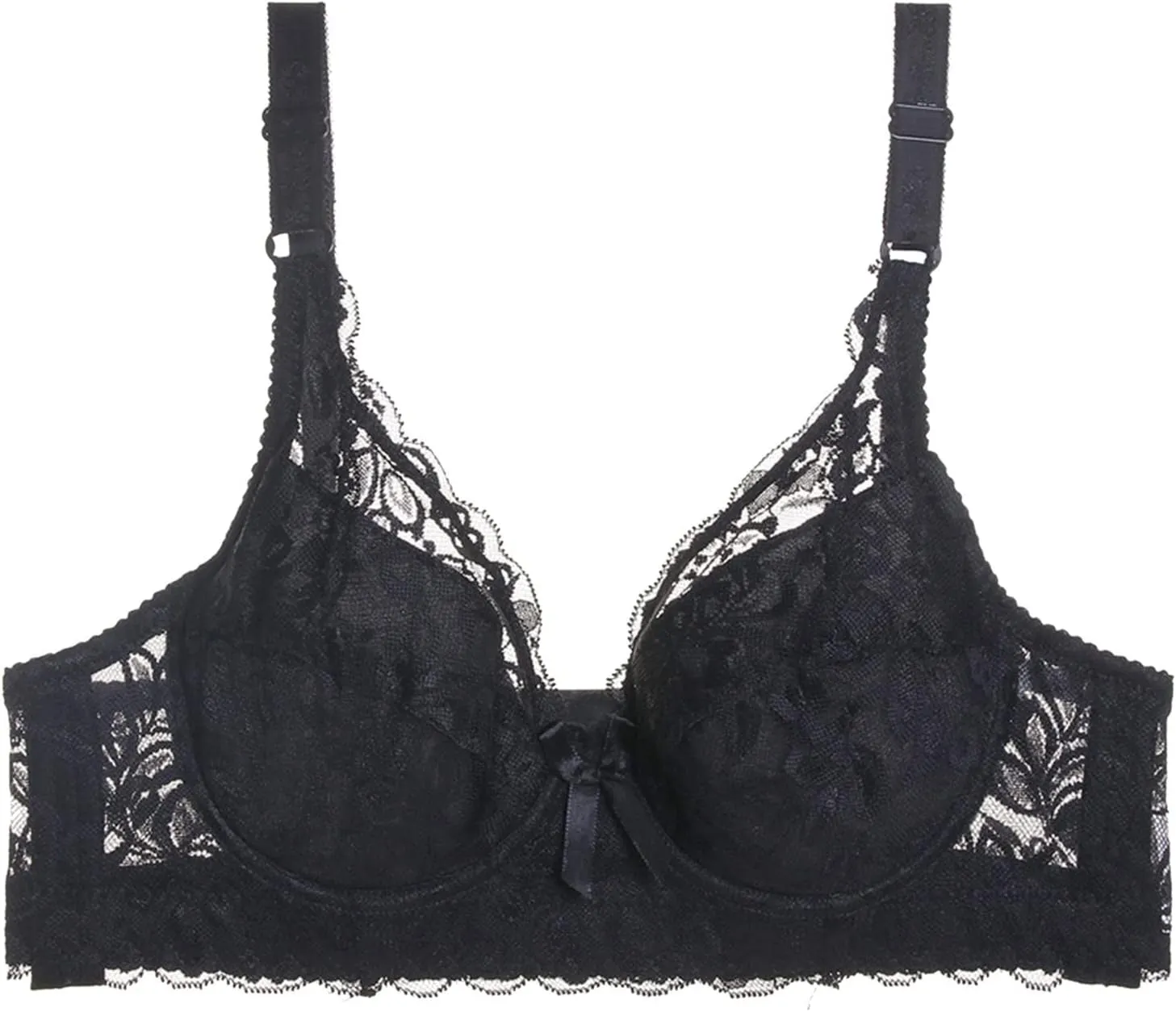 Lace Bralettes Womens Plunge Wireless Bras Camisole Tops Cami Strappy Sexy Soft Push Up Bras with Support