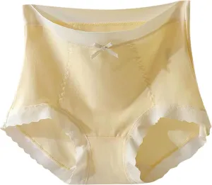 Lpmadey Womens Underwear High Waist Cotton Underwear Soft Underwear Super Stretchy Briefs Full Coverage Seamless Panties