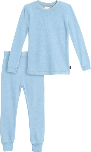 Made in USA Boys Thermal Cotton Underwear Set Long Soft Breathable Base Layer, SPD Sensory