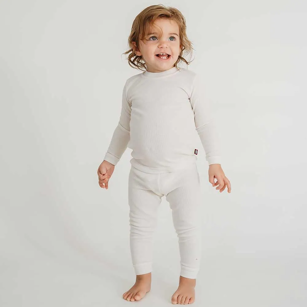 Made in USA Boys Thermal Cotton Underwear Set Long Soft Breathable Base Layer, SPD Sensory