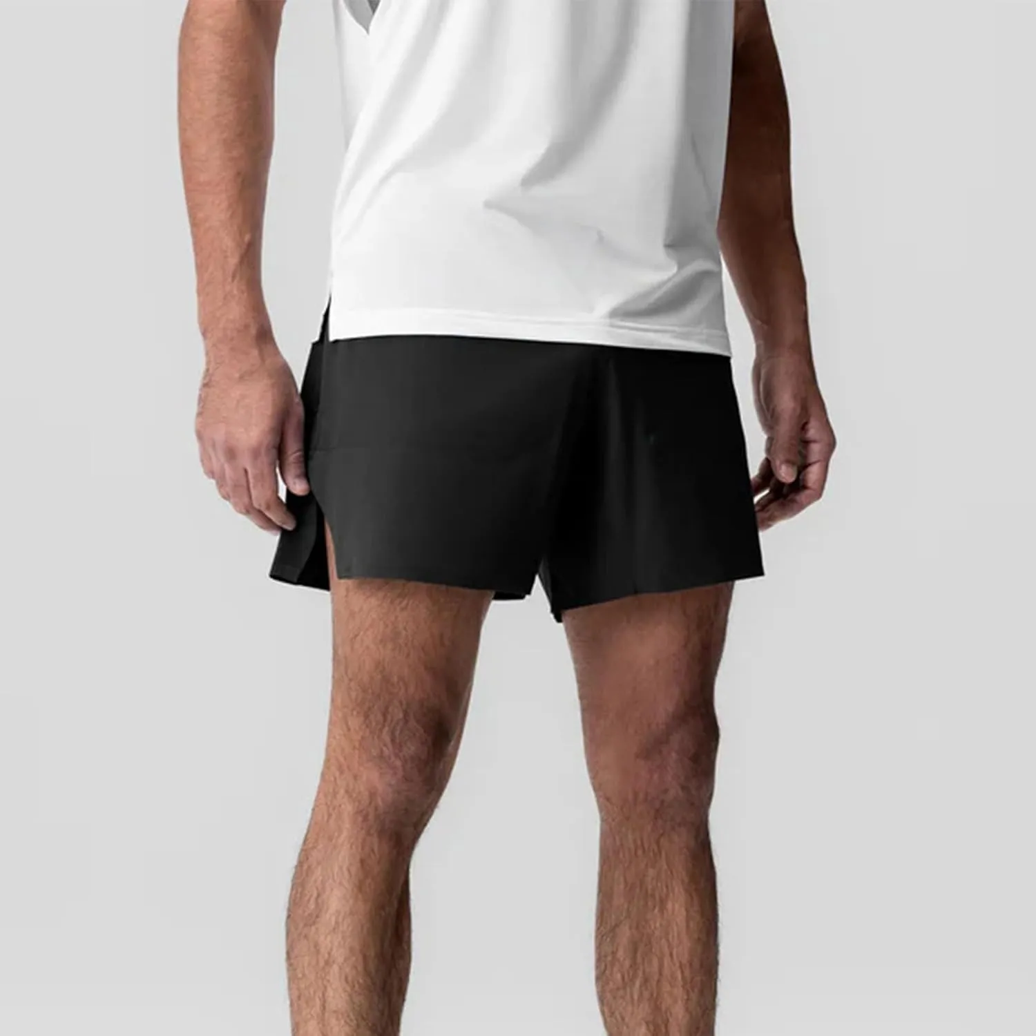 Men Plus Size Shorts Athletic Workout Gym Short Pants Quick Dry 2025 Fashion Fitness Hiking Trunks Outdoor Activewear