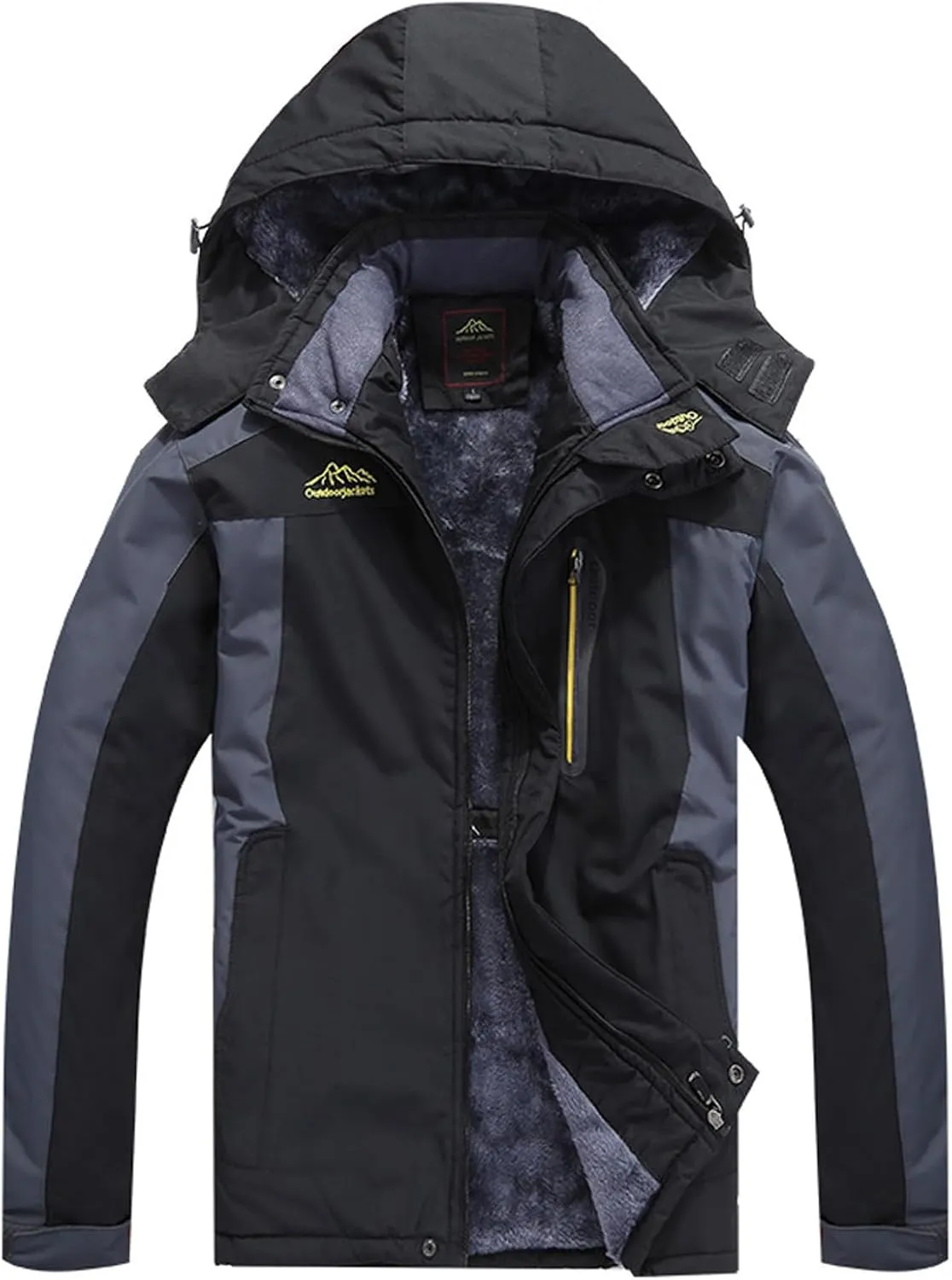 Mens 2023 Mountain Waterproof Ski Snow Jacket Winter Windproof Rain Jackets Waterproof Outdoor Mountain Hiking Coats