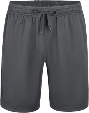 Mens 5" Shorts Athletic Gym Mesh Quick Dry Basketball Shorts with Zippered Pockets for Running Casual Activewear