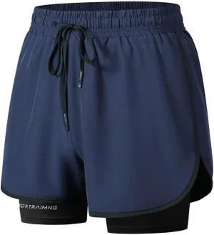 Mens Athletic Shorts 3 Inch Inseam with Liner Running Gear Quick Dry Lightweight and Breathable Back Zipper Pocket 2025