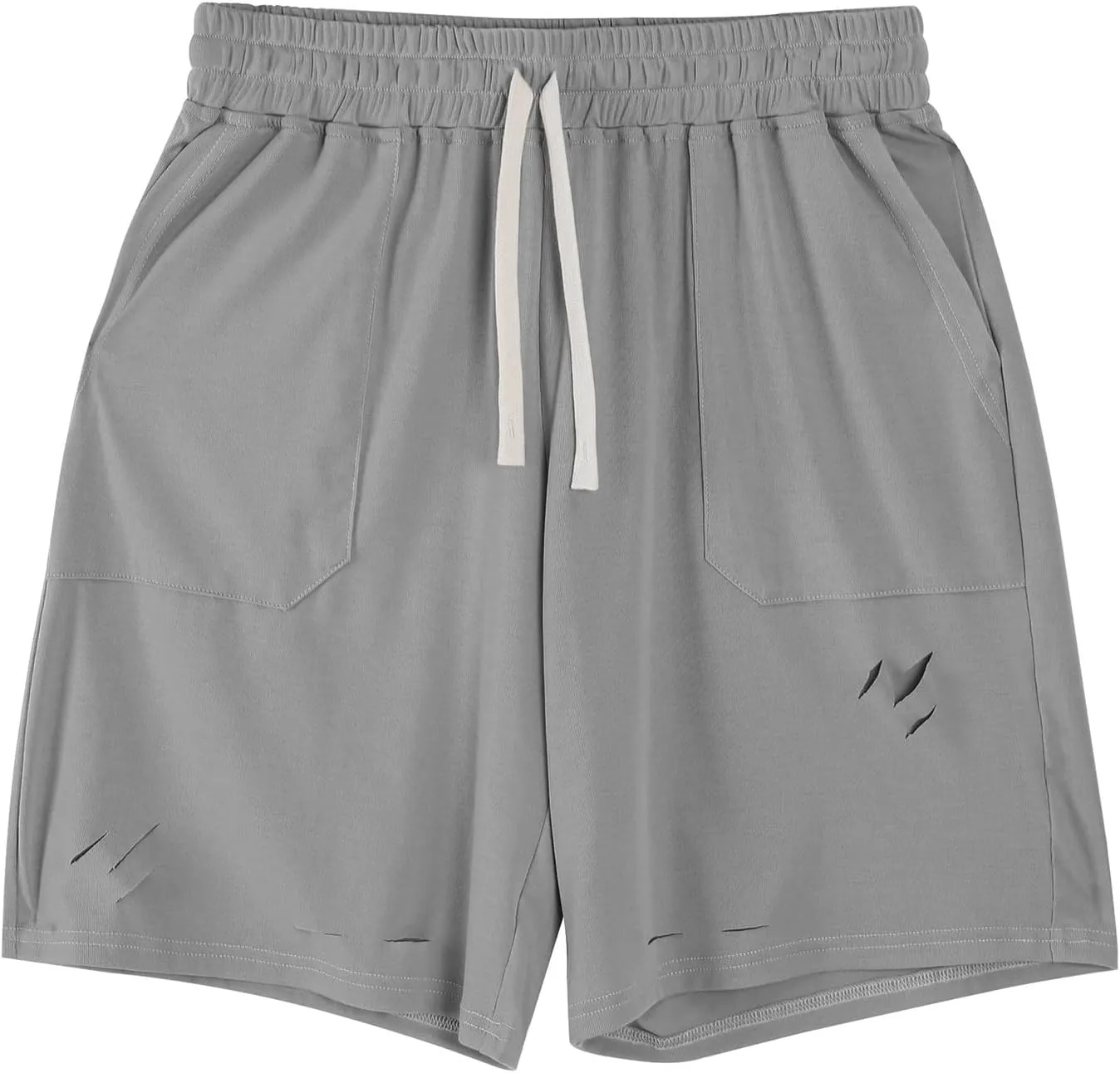 Mens Athletic Shorts Quick Dry Casual Plain Short Pant Polyester Drawstring Elastic Waist Mens Gym Gifts Fitness