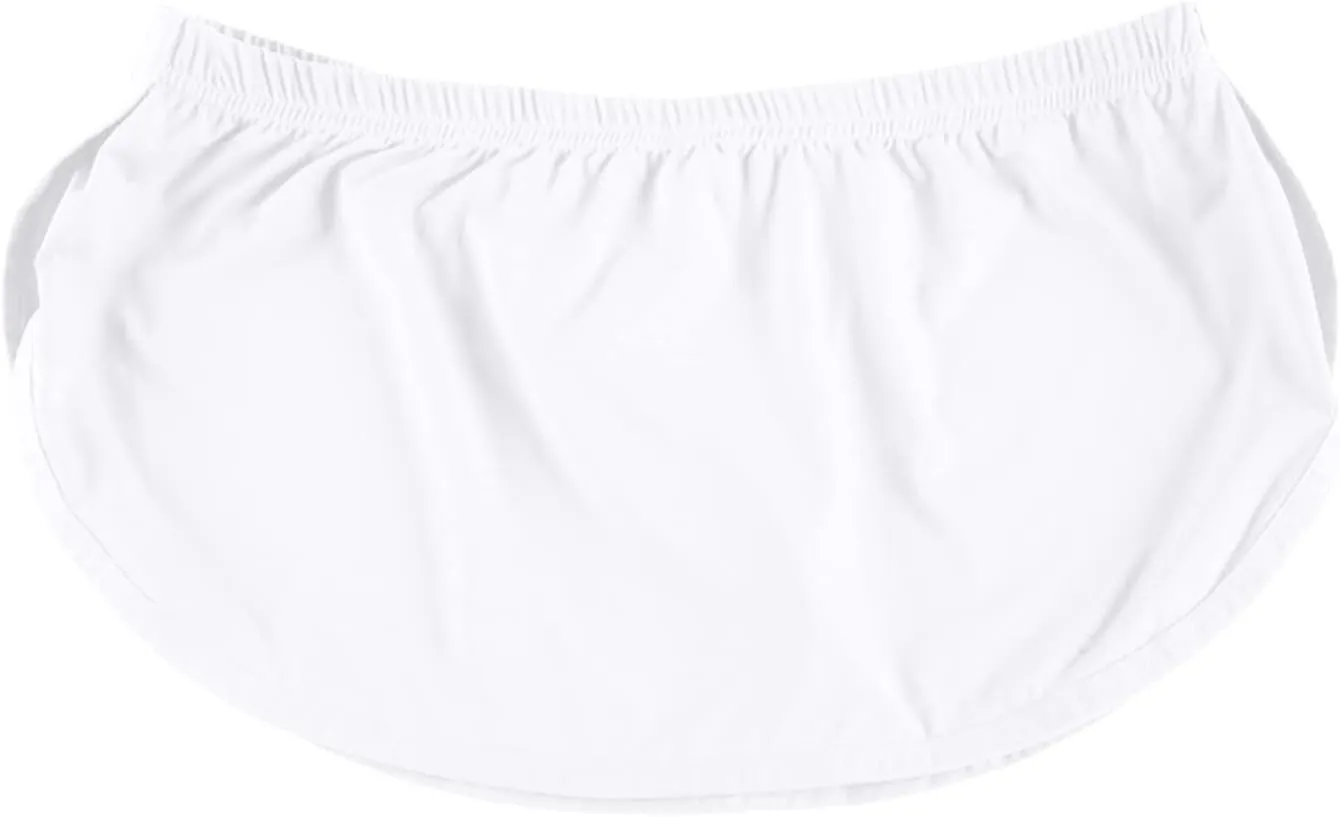 Men's Boxer Jockstrap Sexy Underwear, Silky Satin Split Side Gym Running Active Shorts, 3X-Large, Black