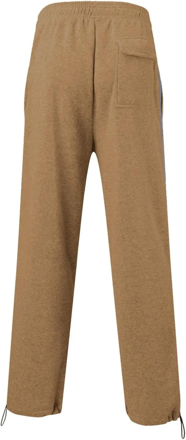 Mens Casual Pants with Zipper Mid-Waist Sports Drawstring Casual Men's Pockets Pants Pants Lightweight Lounge Pants