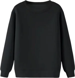 Men'S Crewneck Sweatshirt Thick Warm Sherpa Lined Sweater Heavyweight Long Sleeve Underwear Winter Fleece Pullover