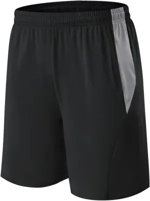 Mens Gym Shorts 5 Inch Patchwork Graphic Short Pants Quick Dry Running Shorts Workout Athletic Gear Men Big and Tall