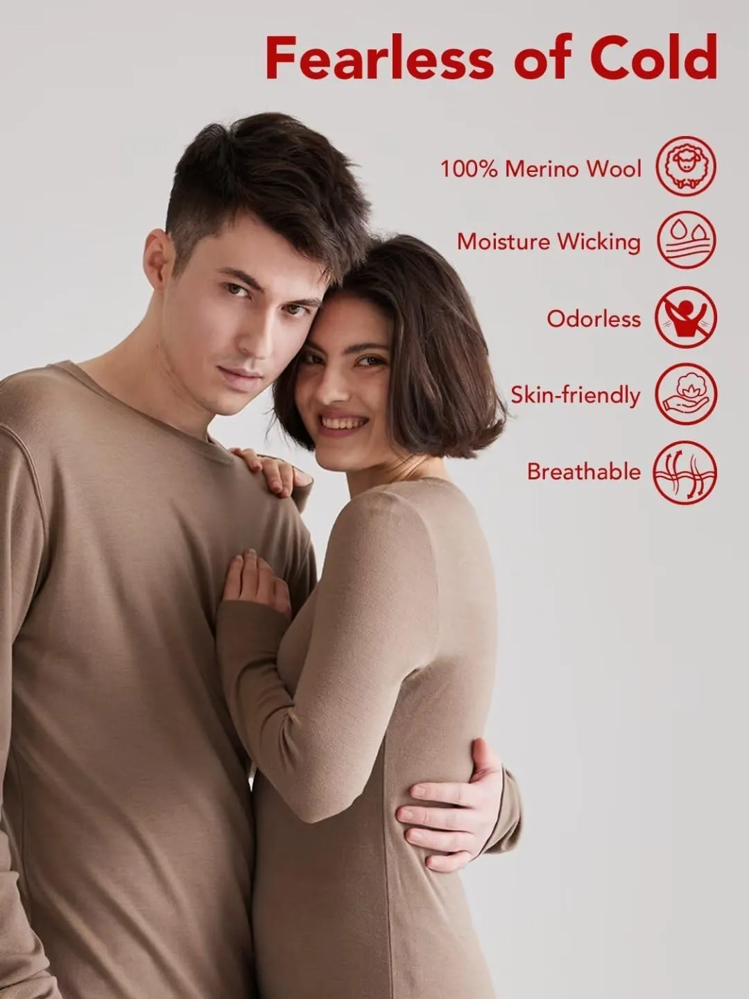 Men's Midweight 100% Merino Wool Thermal Pants Base Layer Bottom Underwear Leggings for All Seasons