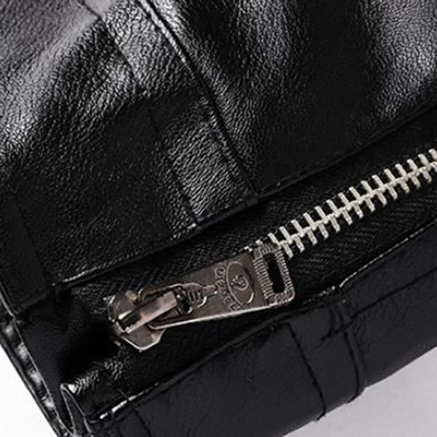 Mens Moto Jackets Casual Leather Biker Jacket Lightweight Faux Leather Outwear Motorcycle Style Biker Leather Jacket