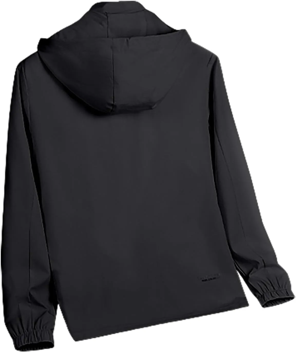 Mens Rain Jacket with Hood Waterproof Lightweight Active Long Raincoats Outdoor Sports Hooded Windproof Jacket