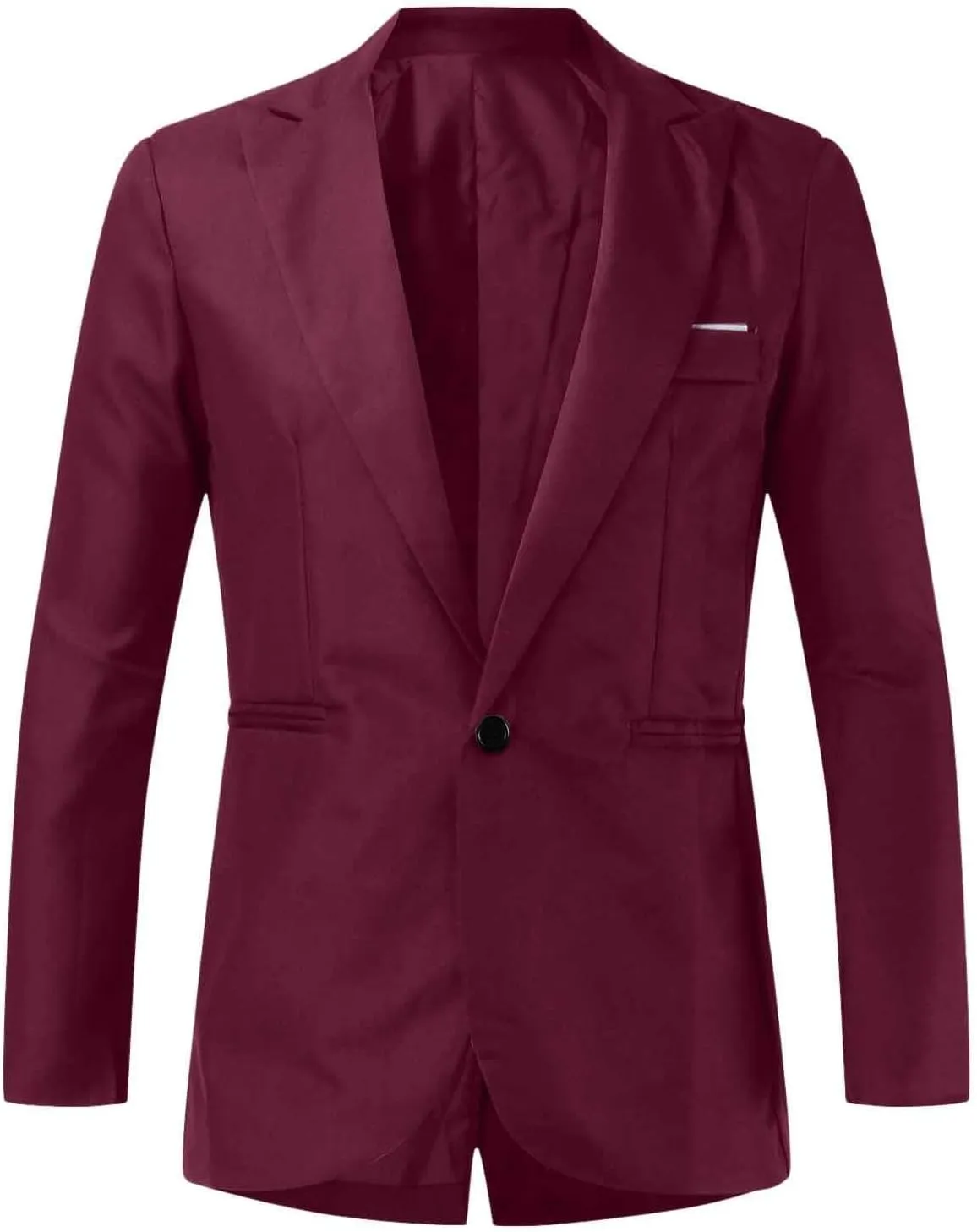 Men's Slim Fit 3 Piece Suit Two Button Solid Single Breasted Notch Lapel Tuxedo Set for Party, Wedding and Business