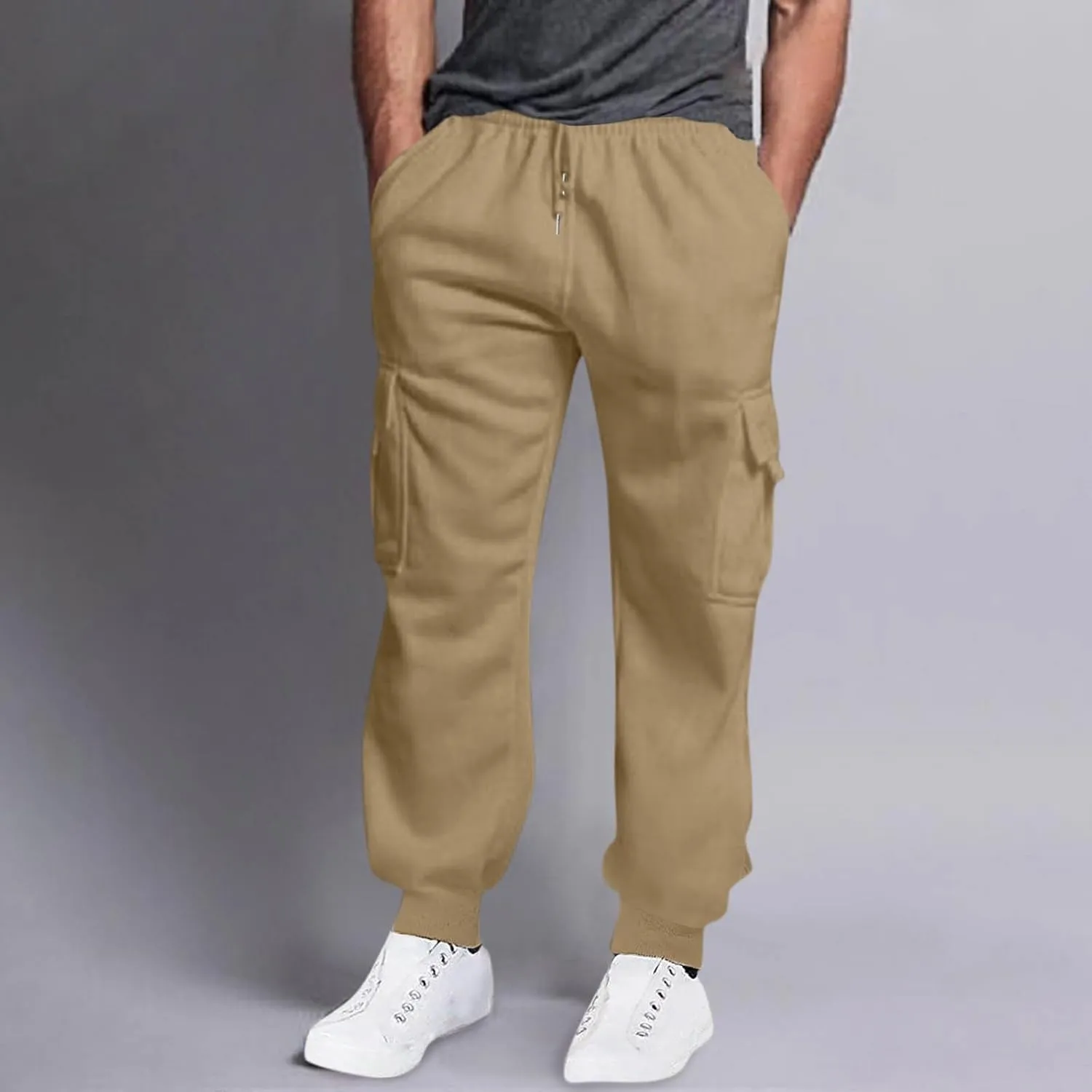 Men's Slim Joggers Workout Pants Mens Pants Casual Pocket Bodybuilding Men's Pants Mens' Fleece Joggers Sweatpants