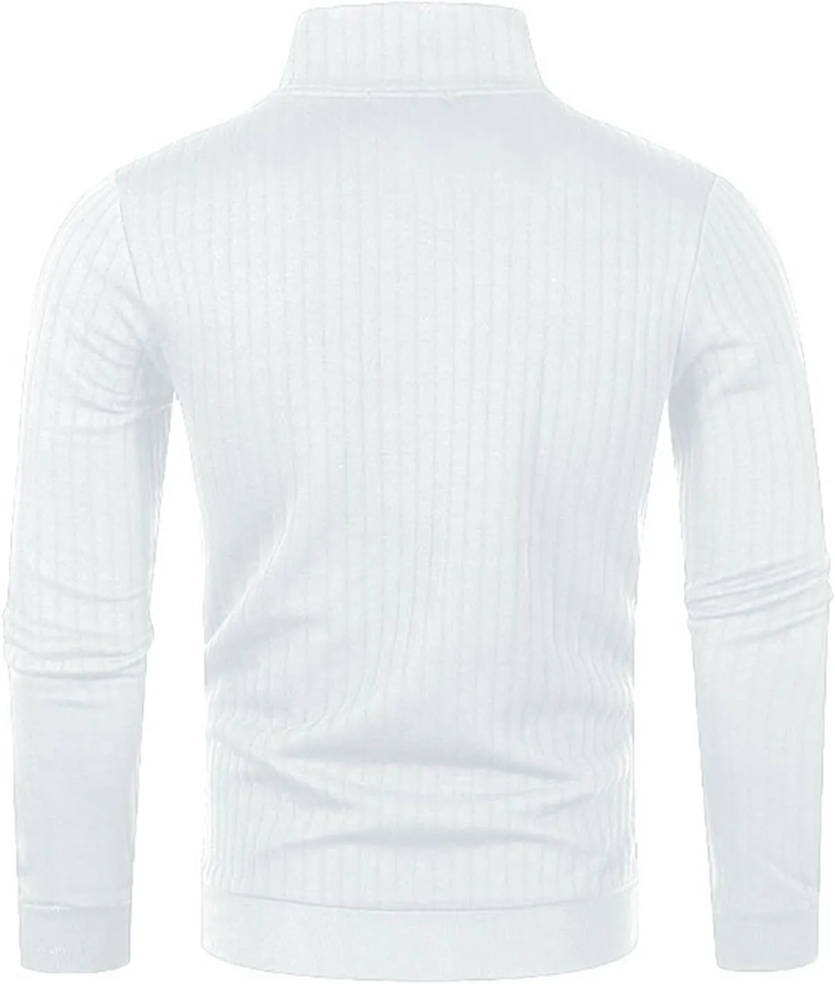 Mens Tan Sweater Winter Sweater Tops Slim Collar Solid Color Thickening Half Zipper Knit Bottoming Black Mens