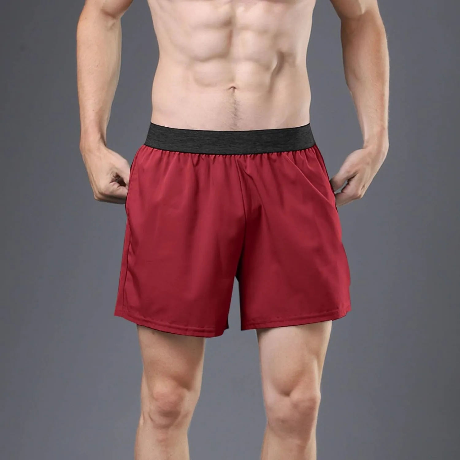 Moisture Wicking Shorts for Men Quick Dry Running Athletic Workout Gym Gear Lightweight Breathable Active Wear Summer