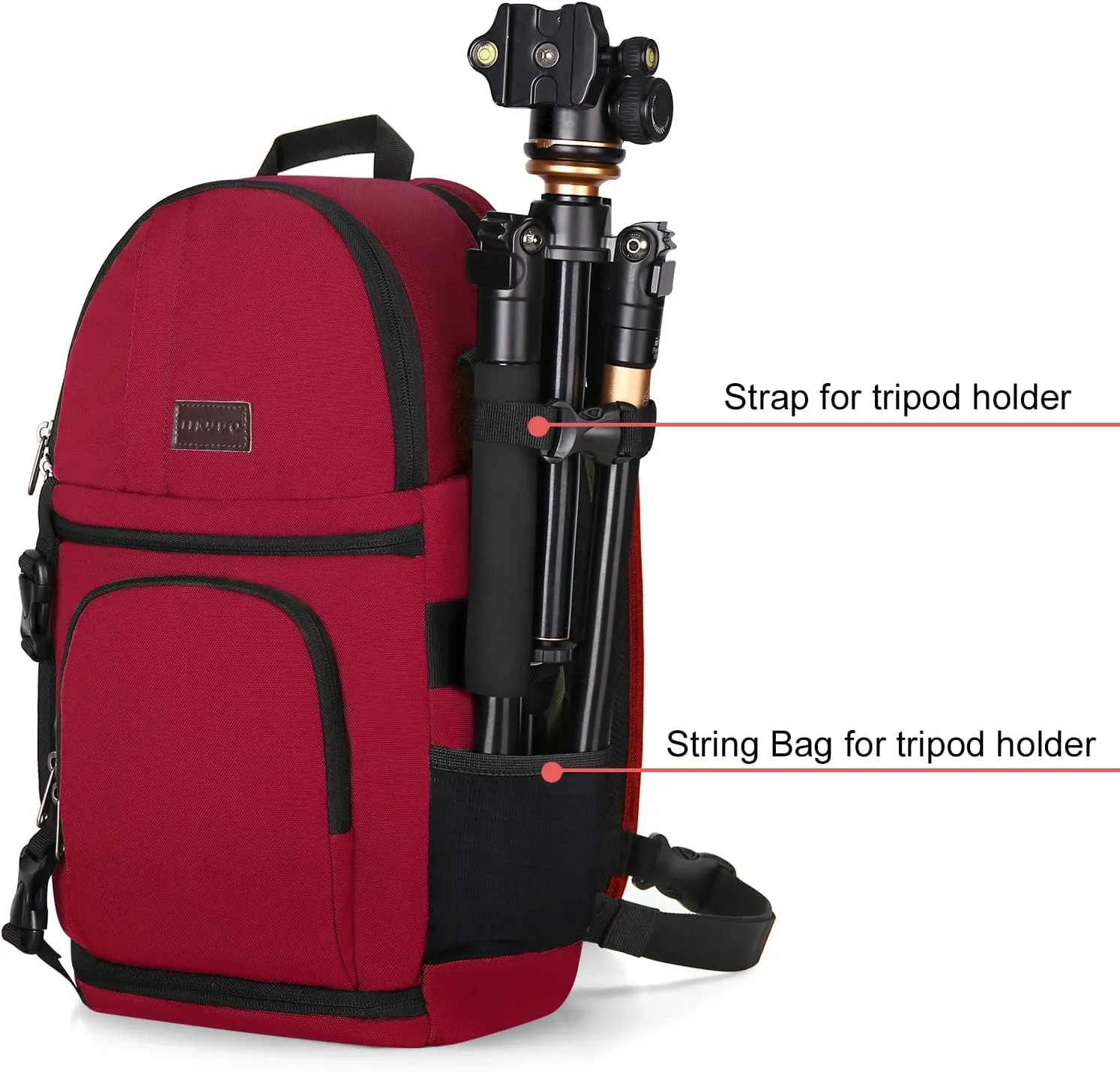 MOSISO Camera Sling Bag, DSLR/SLR/Mirrorless Camera Backpack Case Shockproof Photography Backpack with Tripod Holder & Removable Modular Inserts Compatible with Canon/Nikon/Sony/Fuji