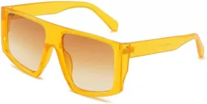 Oversized Sunglasses Women Vintage Gradient Windproof Goggles Sun Glasses Men Luxury Yellow Blue Eyewear