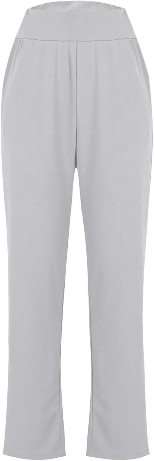 Pants for Women Leggings Women Solid High Waist Activewear Jogger Pants Black Gym Tights Spandex Leggings Haul