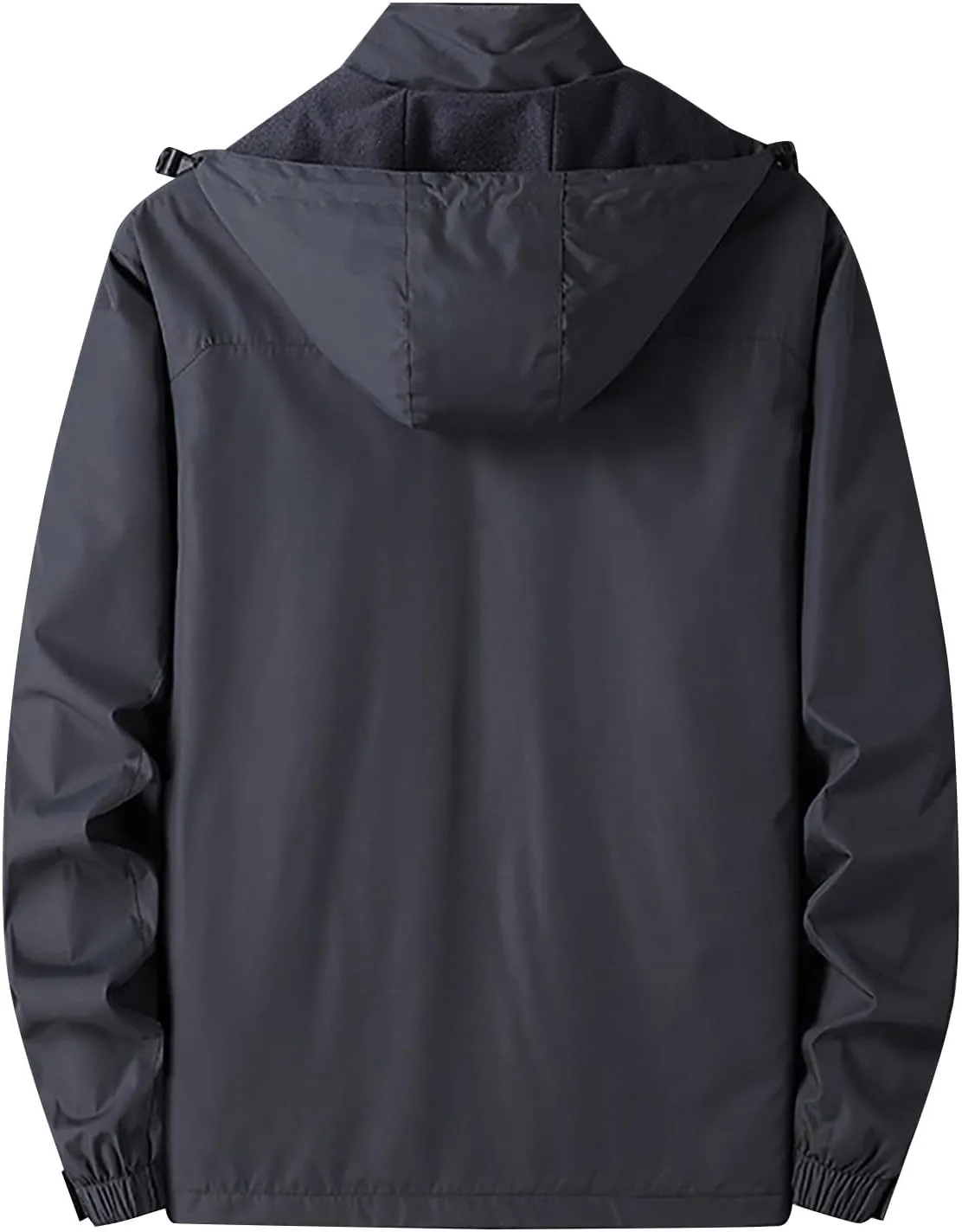 Raincoat for Mens Lightweight Waterproof Coated Hooded Rain Jackets Windbreaker Raincoats Hood Softshell Raincoats