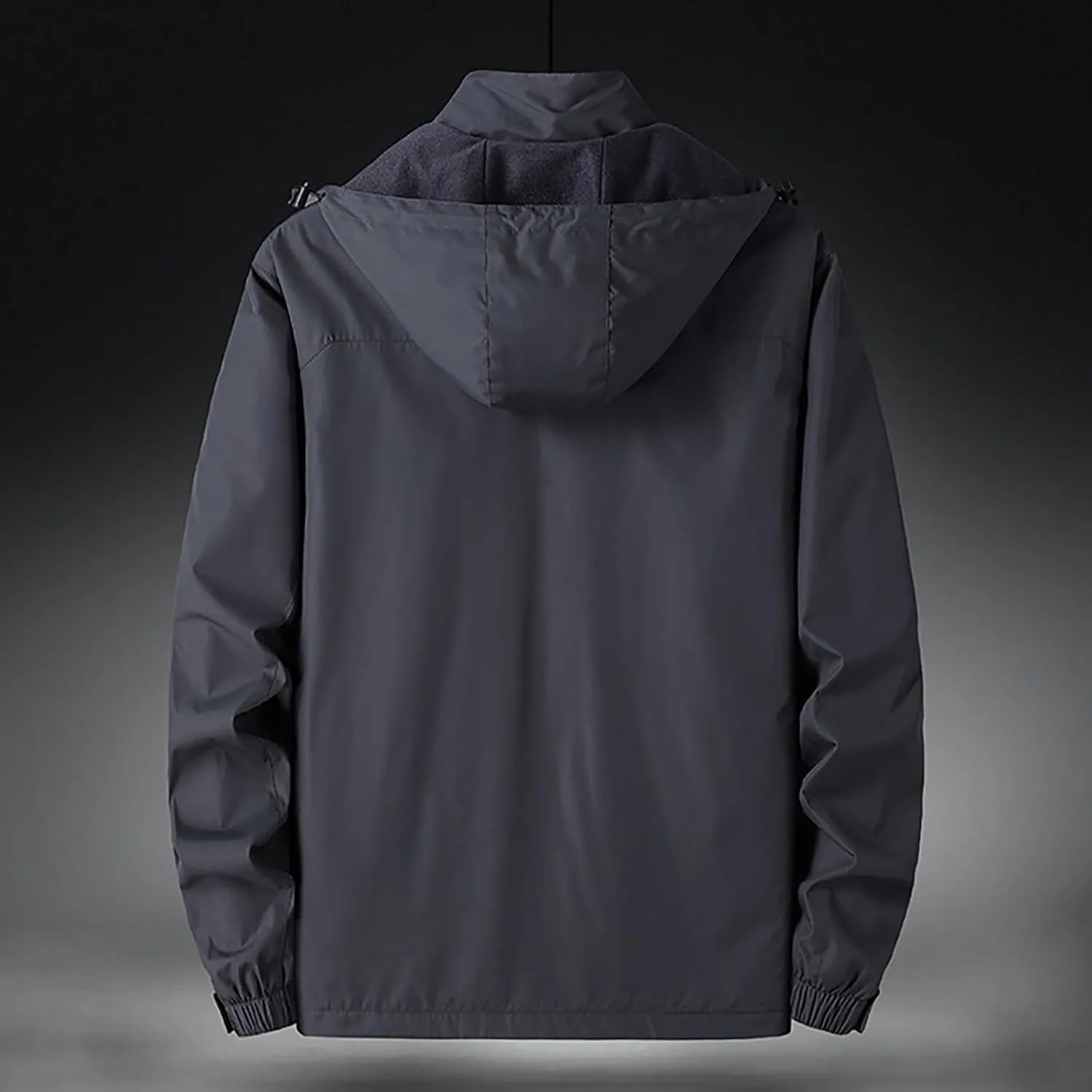 Raincoat for Mens Lightweight Waterproof Coated Hooded Rain Jackets Windbreaker Raincoats Hood Softshell Raincoats