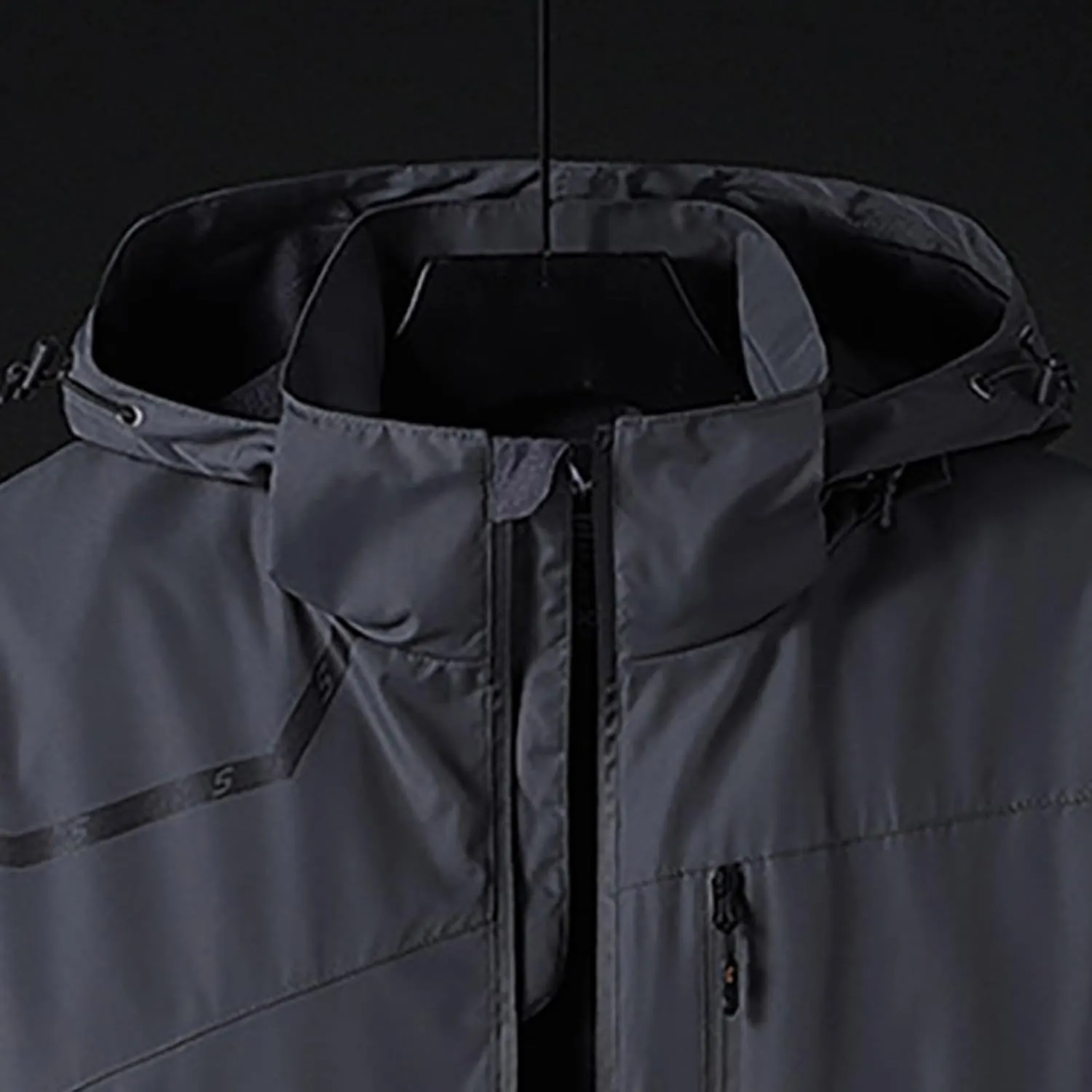 Raincoat for Mens Lightweight Waterproof Coated Hooded Rain Jackets Windbreaker Raincoats Hood Softshell Raincoats