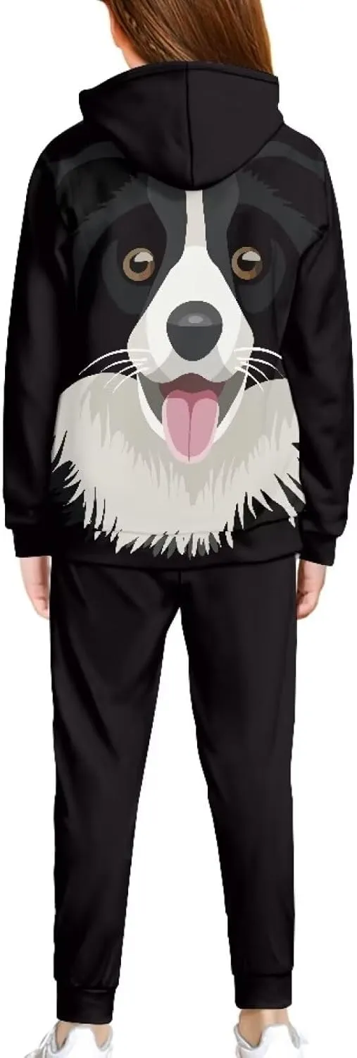 Renewold Kids Hoodie Sweatshirt and Sweatpants 2 Pieces Set Boys Girls Tracksuits Activewear for 4-12 Years
