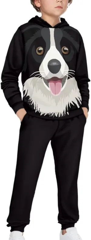 Renewold Kids Hoodie Sweatshirt and Sweatpants 2 Pieces Set Boys Girls Tracksuits Activewear for 4-12 Years