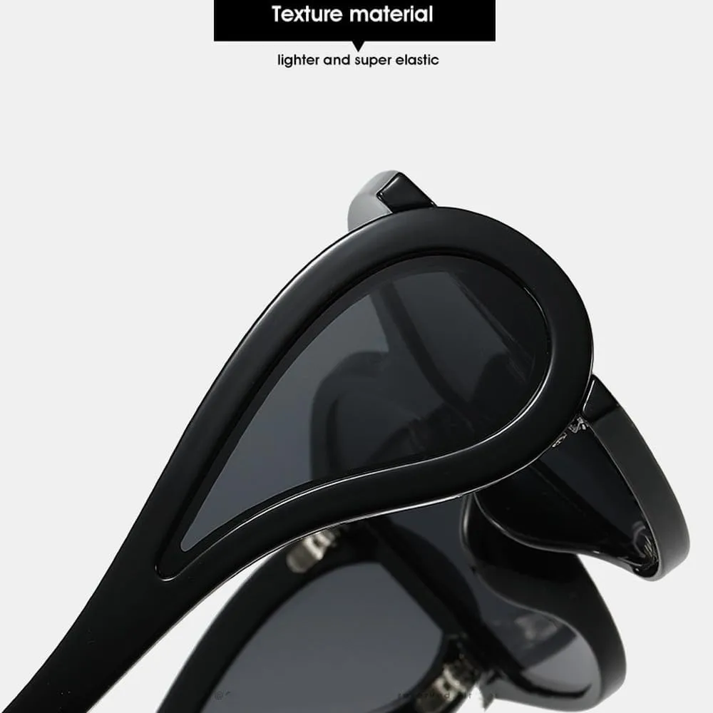 Retro Oval Sunglasses Women Punk Fashion Luxury Trend Shades Unisex Outdoors Travel Cycling Sun Glasses UV400