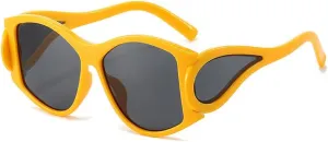 Retro Oval Sunglasses Women Punk Fashion Luxury Trend Shades Unisex Outdoors Travel Cycling Sun Glasses UV400