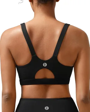 RUNNING GIRL Sports Bra for Women High Support, Molded Cup High Impact Sports Bras for Women Workout Yoga Bra