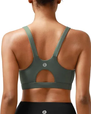 RUNNING GIRL Sports Bra for Women High Support, Molded Cup High Impact Sports Bras for Women Workout Yoga Bra