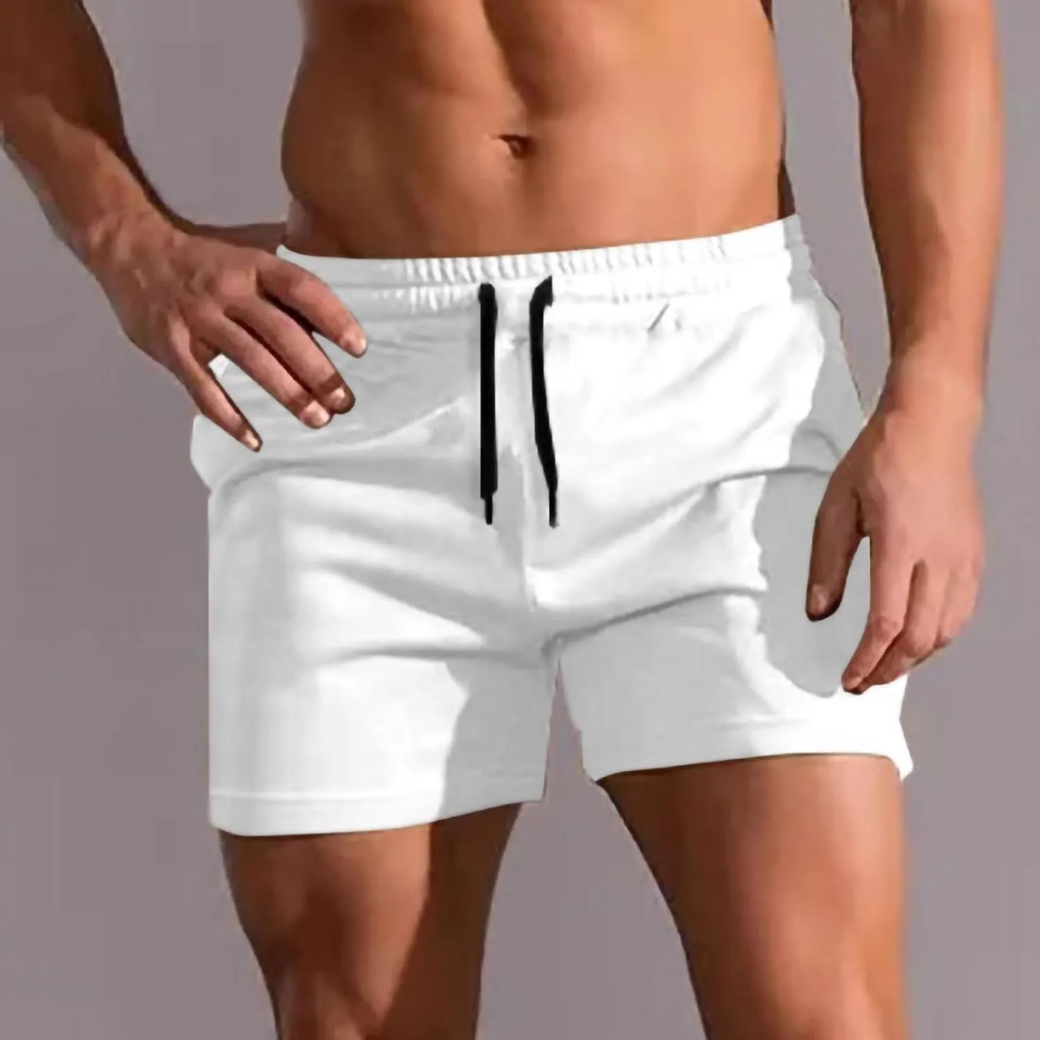 Running Shorts for Men 3 Inch Quick Dry Athletic Lightweight Workout Gym Active Short Pants Beach Outfits with Pockets
