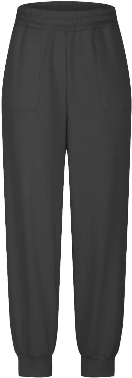 Sweatpants for Women Cinch Bottom Drawstring Elastic Waist Pants Athletic Joggers Pants Lounge Trousers with Pockets