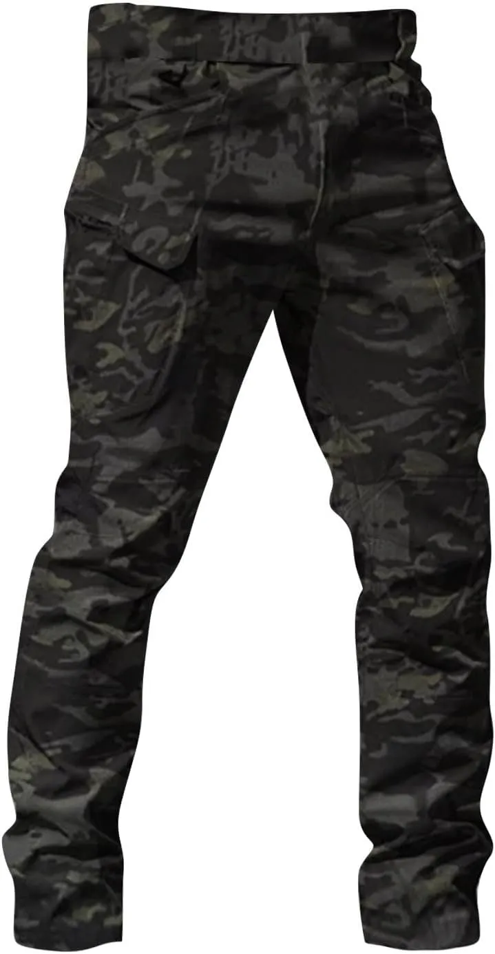 Tactical Pants for Men Waterproof Upland Hunting Pants Stretch Ripstop Cargo Pants Multi Pockets Outdoor Work Pants