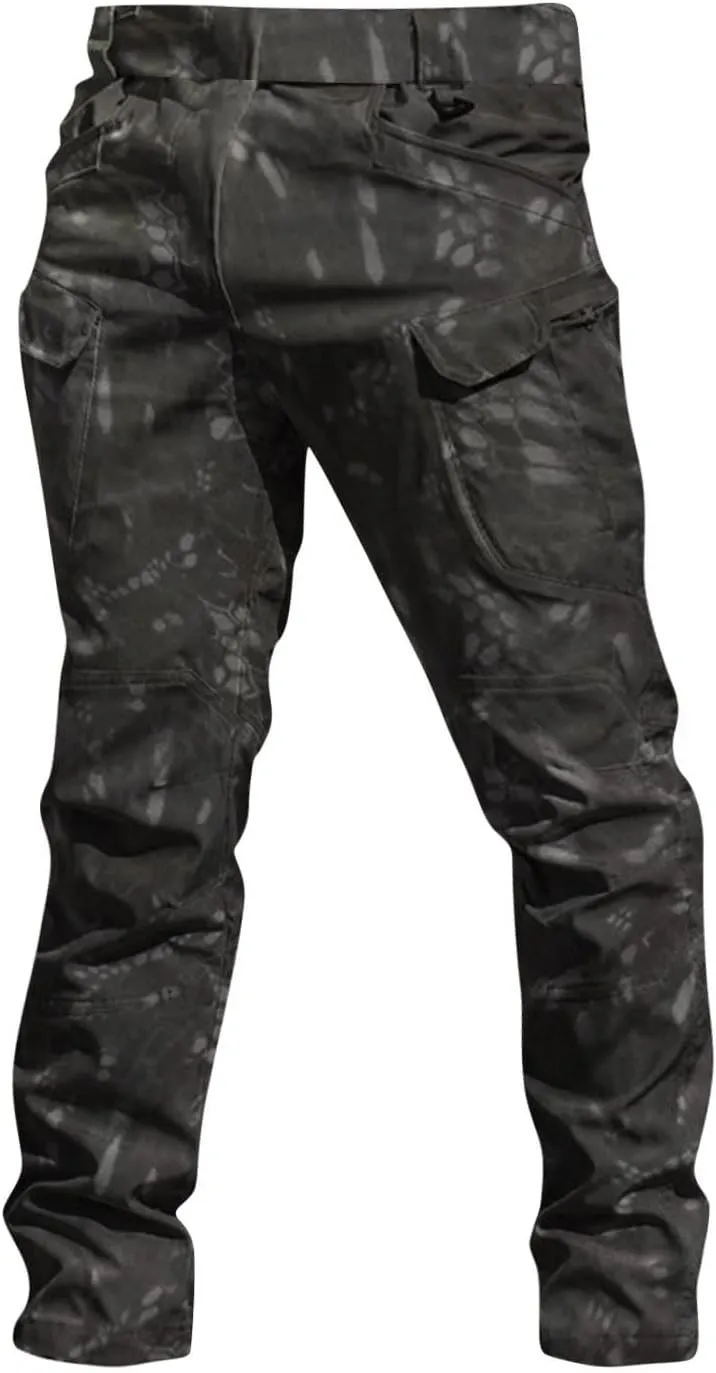 Tactical Pants for Men Waterproof Upland Hunting Pants Stretch Ripstop Cargo Pants Multi Pockets Outdoor Work Pants