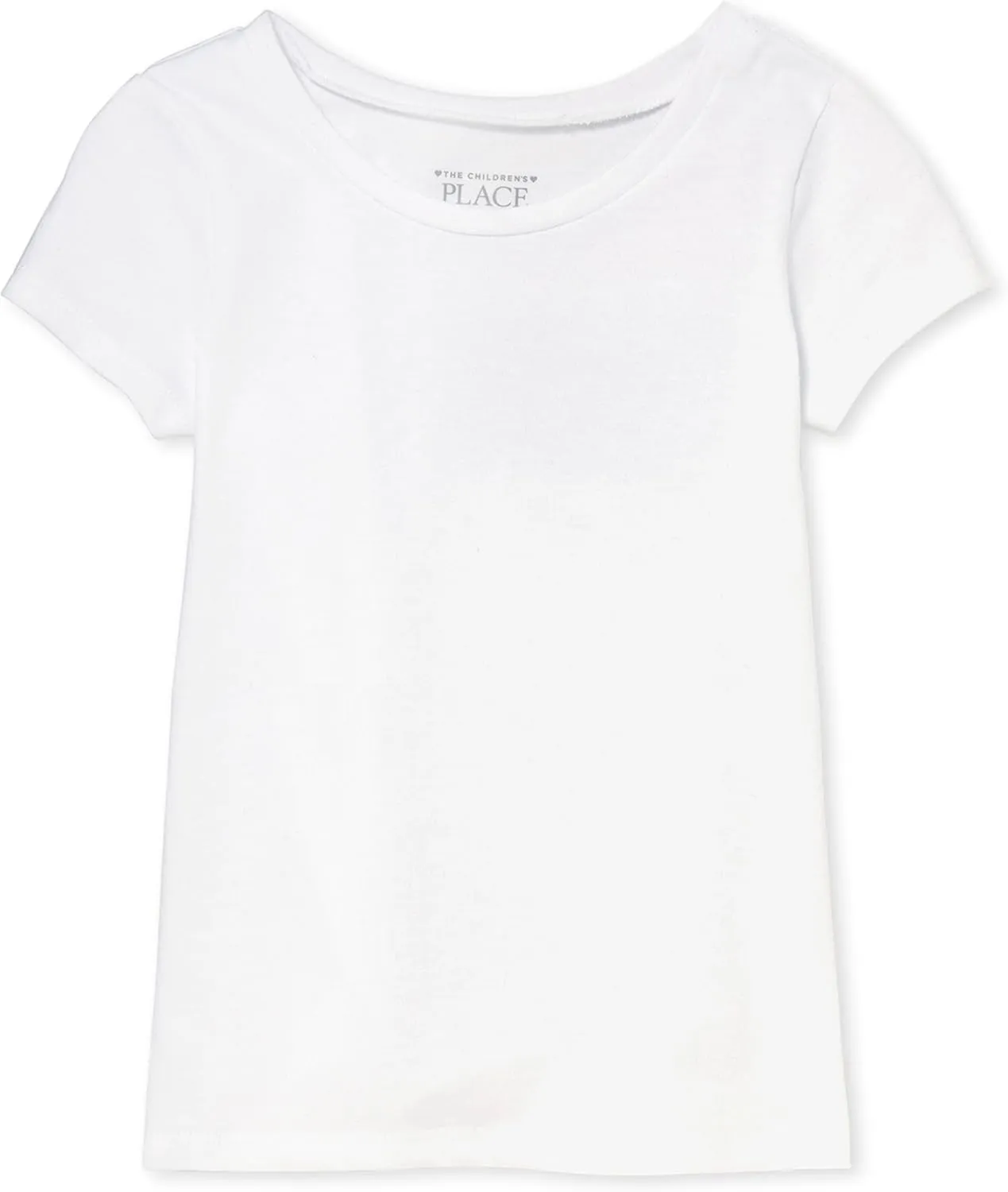 The Children's Place Baby Girls' and Toddler Short Sleeve Basic Layering T-Shirt