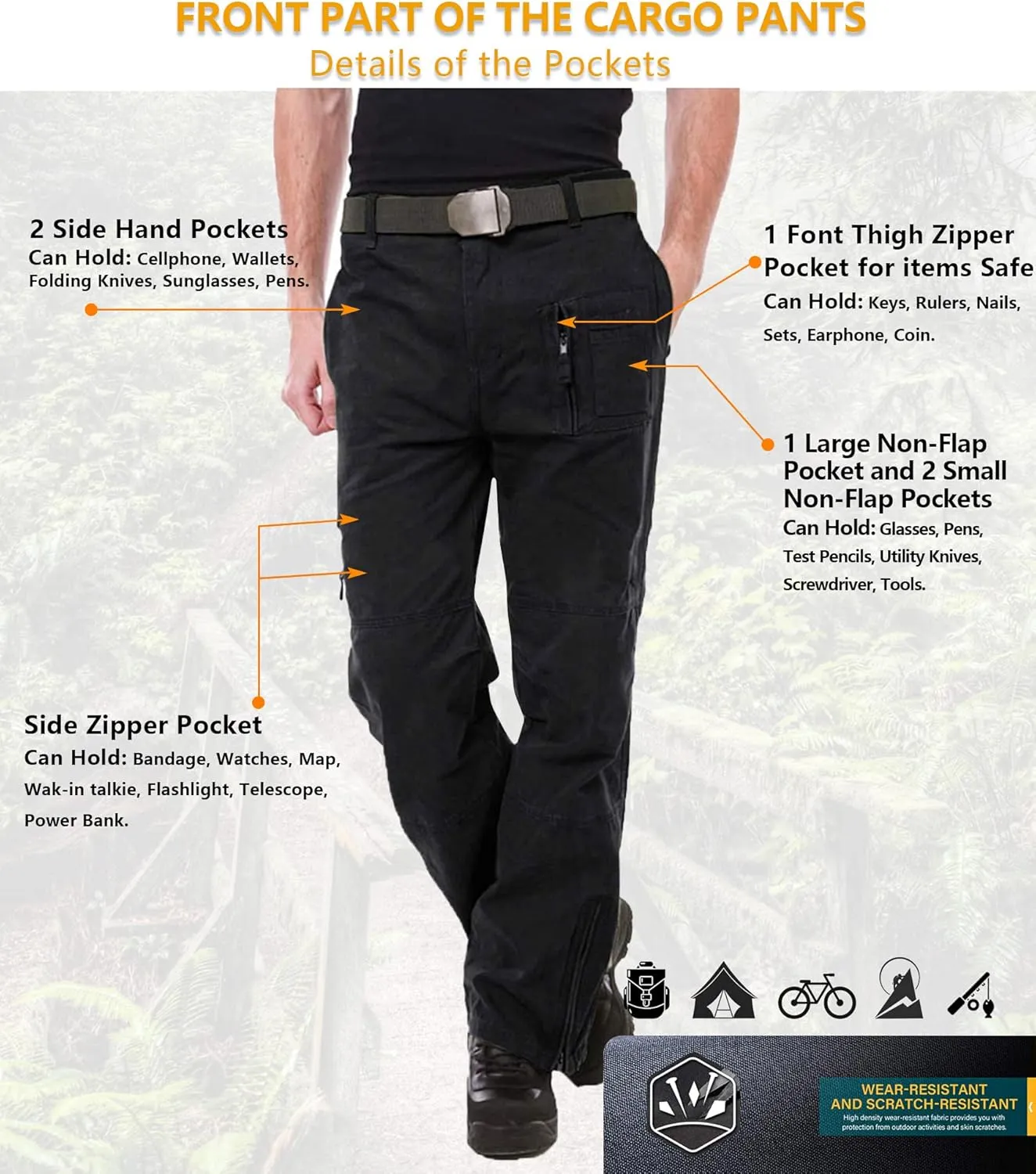 TRGPSG Cargo Pants Women, Parachute Pants for Women Casual Pants Y2K Pants Grunge Clothes with Multi Pockets