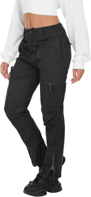 TRGPSG Cargo Pants Women, Parachute Pants for Women Casual Pants Y2K Pants Grunge Clothes with Multi Pockets