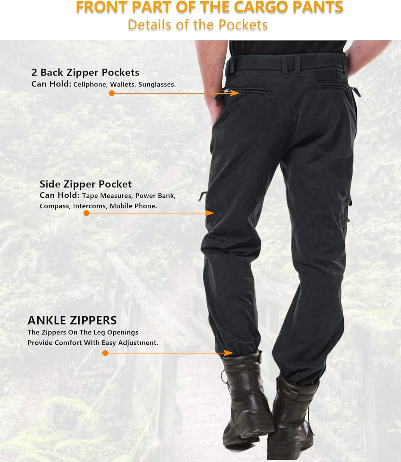 TRGPSG Cargo Pants Women, Parachute Pants for Women Casual Pants Y2K Pants Grunge Clothes with Multi Pockets