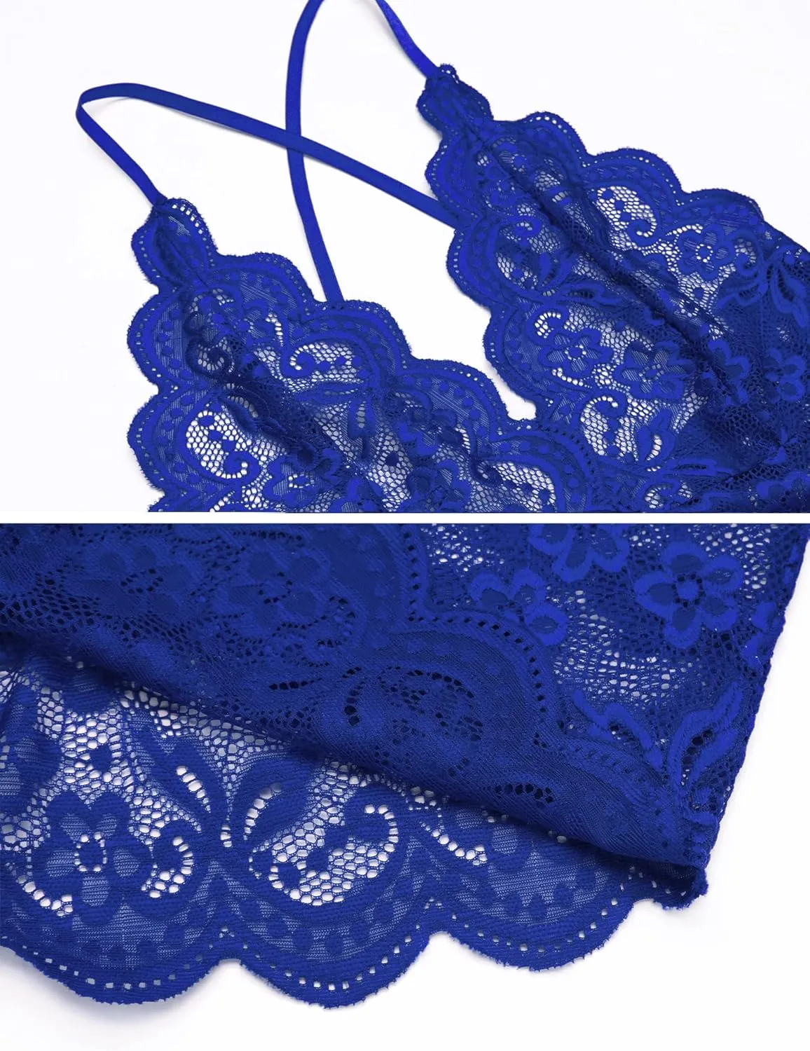 Women One Piece Lingerie Sexy Teddy V Neck Bodysuit Lace Nightie