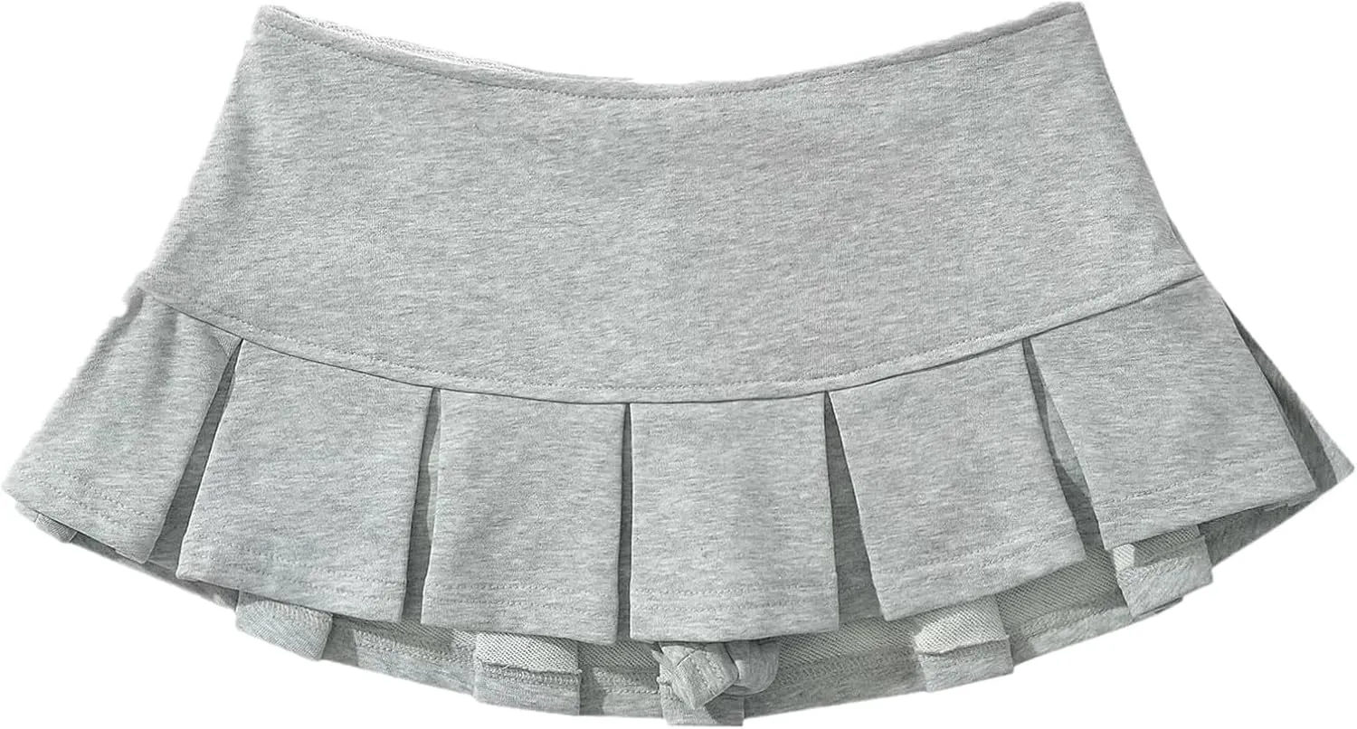 Women Sexy Pleated Mini Skirt Lace Ruffle Solid Lingerie Short Skirts Mini Skirts With Shorts Sexy Gothic Mini Skirt