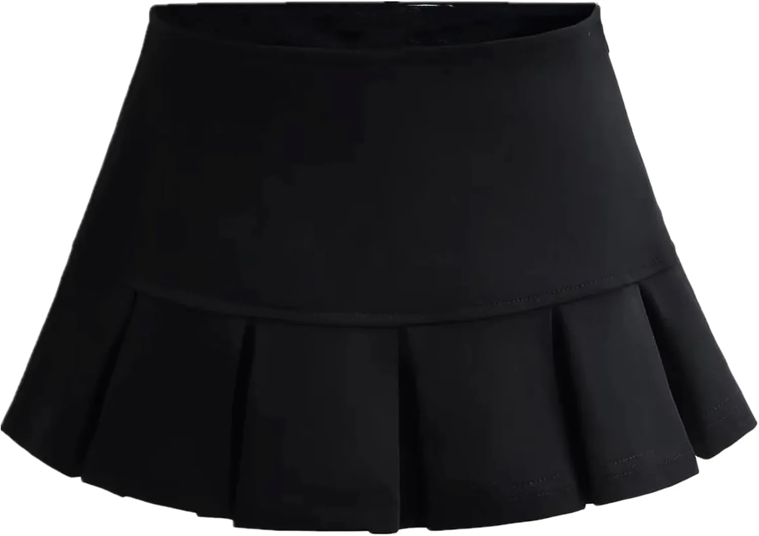 Women Sexy Pleated Mini Skirt Lace Ruffle Solid Lingerie Short Skirts Mini Skirts With Shorts Sexy Gothic Mini Skirt