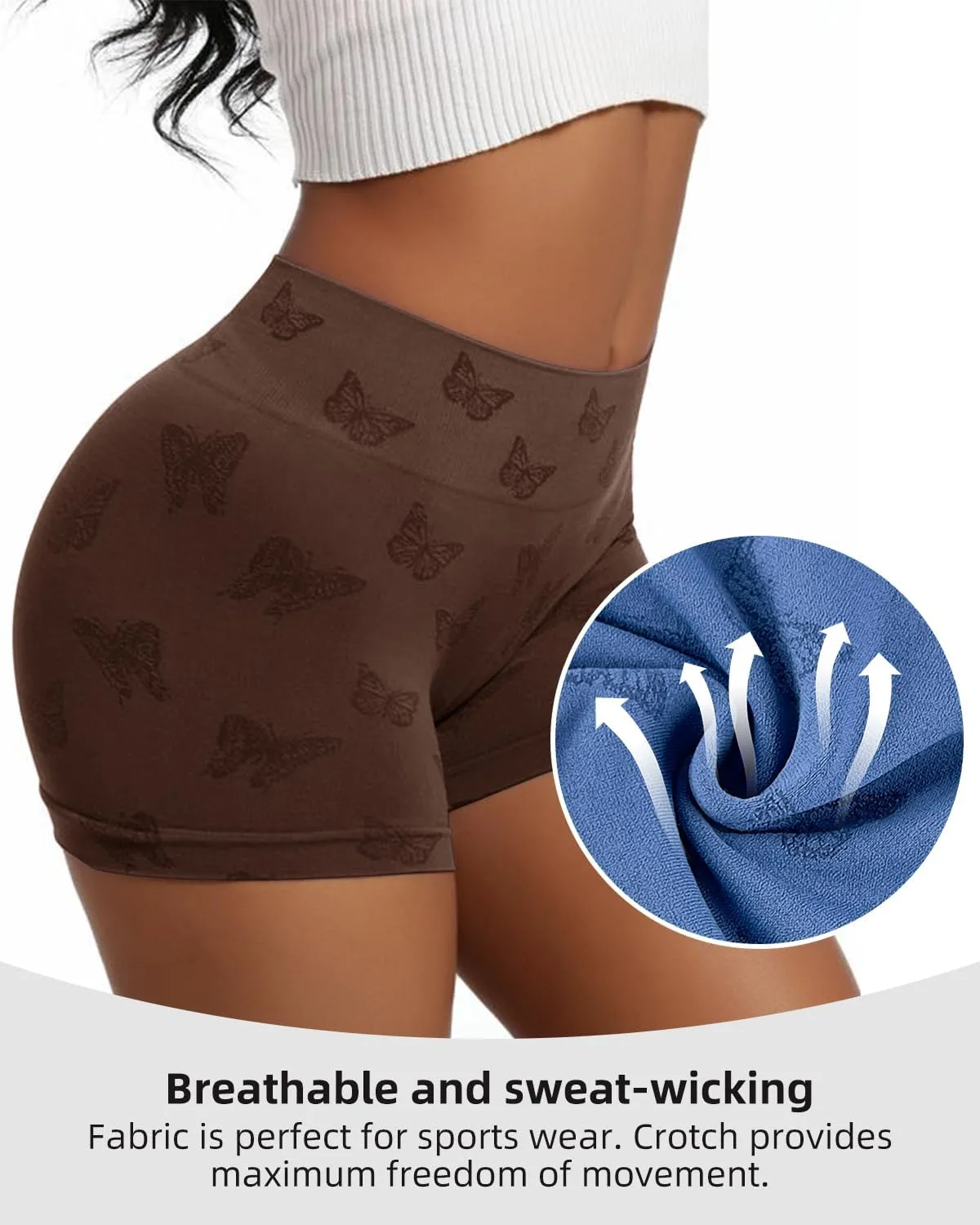 Women's Boy Shorts Underwear for Women High Waisted Polyamide Panties Stretch 6 Pack