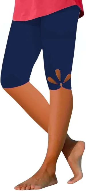 Womens Capris for Summer Dressy Cropped High Waist Yoga Pants Comfy Stretchy Leggings 2025 Workout Compression Pants