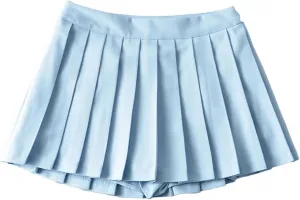 Women's Casual Mini Short Skirt Pleated Skirts for Women Elastic Sexy Pencil Club Skirts