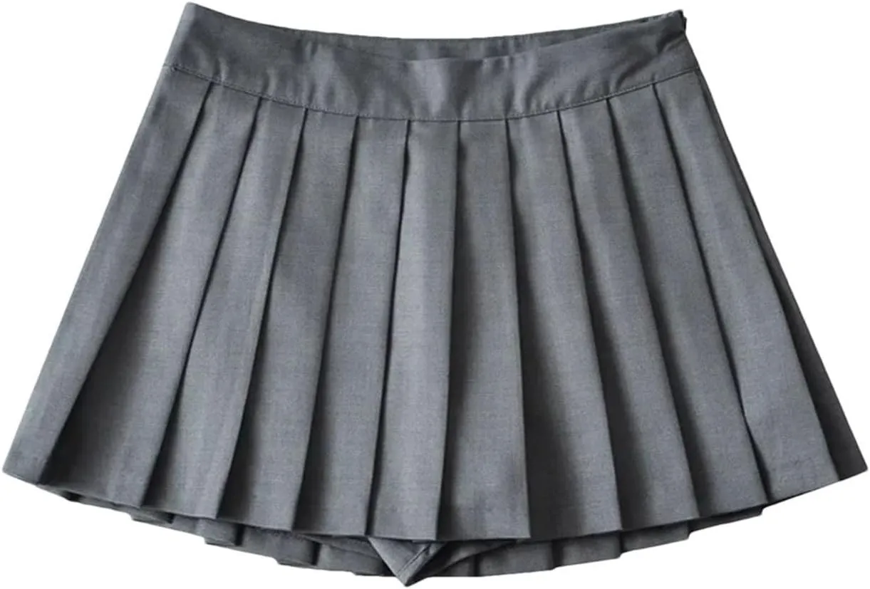 Women's Casual Mini Short Skirt Pleated Skirts for Women Elastic Sexy Pencil Club Skirts