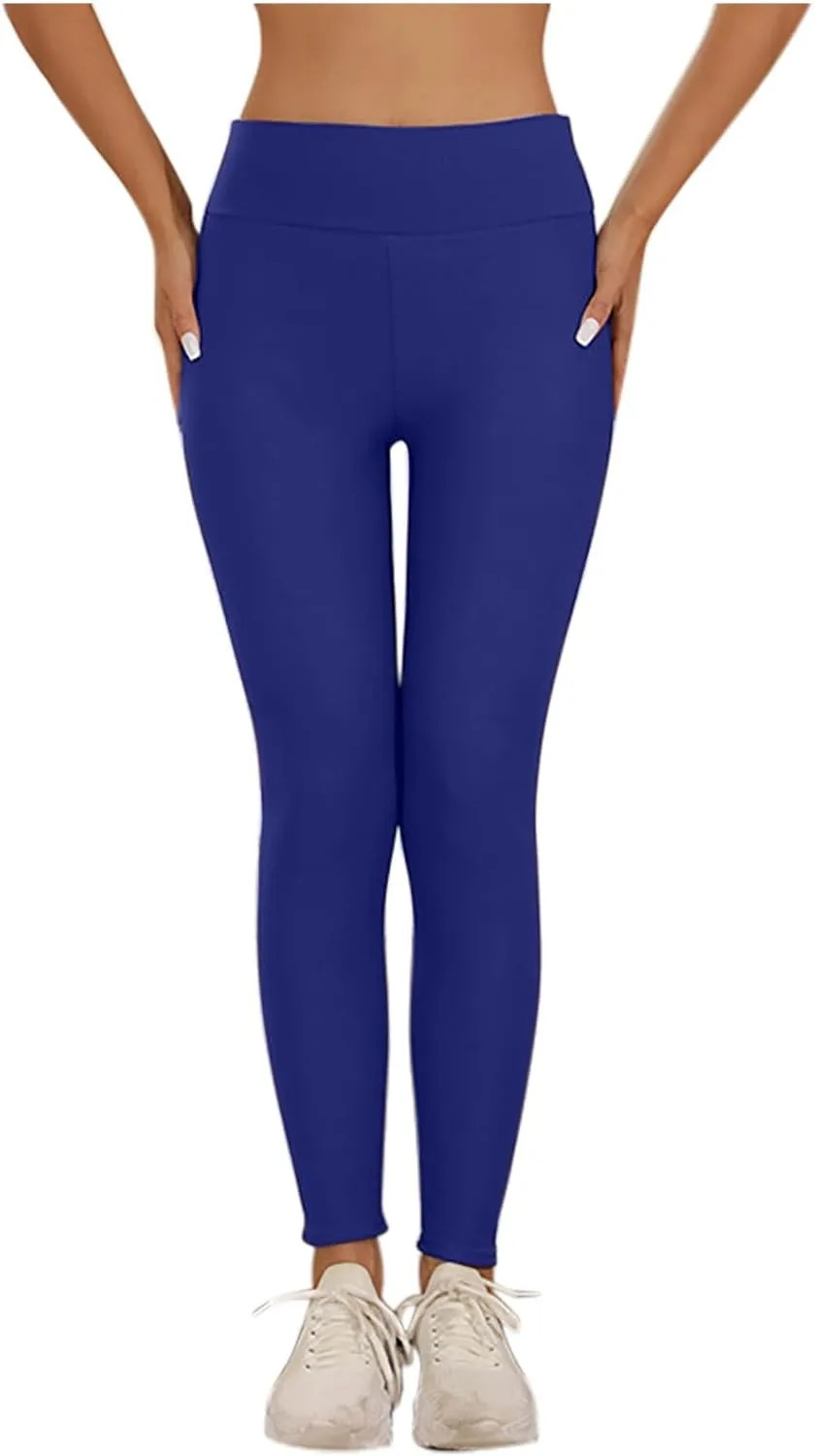 Women's Casual Sherpa Leggings Thicken Heavy Jogger Pants Fleece Lined Warm Thermal Pants Workout Yoga Tights